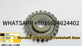 KBZE 125-2951 1252951 CAT 3066 S6K MOTOR IÇIN KRANK MILI DIŞLI E311 E312 E314 E318 E319 E320 E32 UYAR