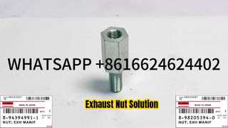 HITACHI ZX330 ZX350 ZX500 8-94394991-1 8-98205394-0 ISUZU 6HK1 EGZOZ MANİFOLD SOMUNU 0-911 Yedek Parça