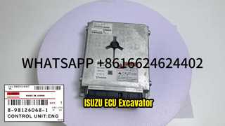 8-98126068-1 ISUZU 6HK1 8-98126068-2 ECU KONTROL ÜNİTESİ VAKA SUMITOMO SK350-5 EKSKAVATÖR UYAR