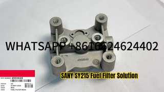 ]SANY SY215 HYUNDAI R215 4990848 CUMMIN S 6BT MOTOR IÇIN EKSKAVATÖR YAKIT FILTRESI TABANı