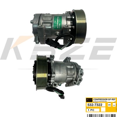 KBZE 532-7322 5327322 AC COMPRESSOR FITS CAT E336E E340 E349E E374F E390 EXCAVATOR