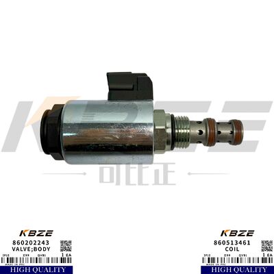 KBZE 860202243 860513461 OEM DC 24V SOLENOID VALVE FITS XCMG XE200 XE210 XE215 EXCAVATOR