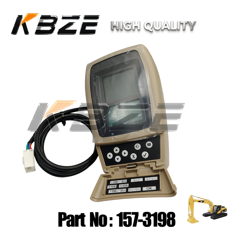 KBZE HIGH QUALITY 157‑3198 EXCAVATOR PARTS LCD MONITOR FOR CAT320C 330C EXCAVATOR CAB CONTROL MONITOR ASSEMBLY