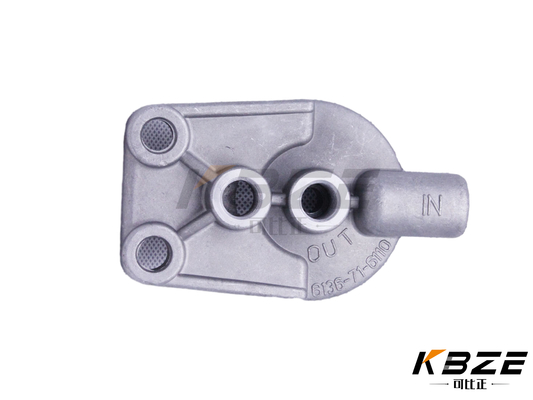 KOMATSU 6136-71-6110 6136716110 KS101F S6D105 PC200-3 için yakıt filtresi başı/yakıt filtresi koltuğu değiştirme