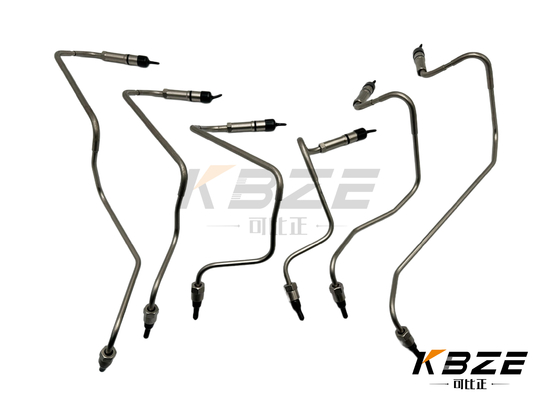 Yüksek Kaliteli KOMATSU SAA12V140E-3 Sağ Taraf 6219-71-4111 6219-71-4121 Yakıt Enjeksiyon Tüpü / Yüksek Basınçlı Yakıt Hattı