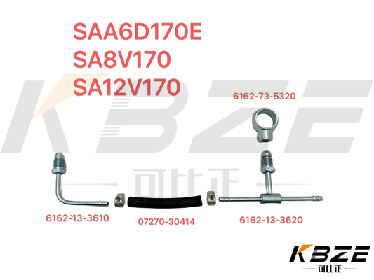 KOMATSU S6D170E SA12V170 SA8V170 6162-73-5320 6162-13-3620 yakıt enjeksiyonu sızdırma borusu 07270-30414 6162-13-3610 kazıcı için