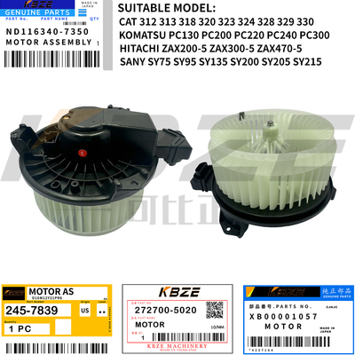 272700-5220 XB00001057 CAT KOMATSU SANY HITACHI EXCAVATOR AIRCOND BLOWER MOTOR E320D PC-8 ZAX200-5G SY75 SY135 SY215C için