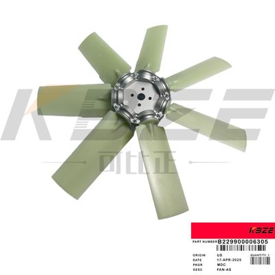 CLG922E SY215 XE215 EXCAVATOR B229900006305 FAN BLADE 4H 7B CUMMINS için 6BT5.9 HİNDİYE