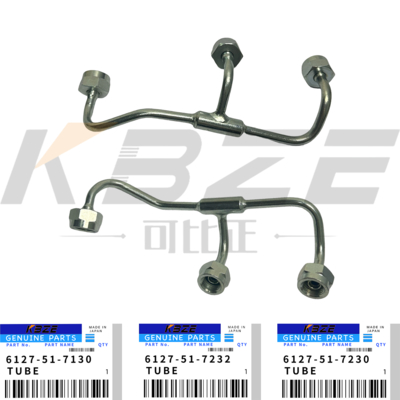 CAMSHAFT OIL PIPE 6127-51-7130 KOMATSU S6D155-4 Motoru 6127-51-7232 6127-51-7230 D155A için