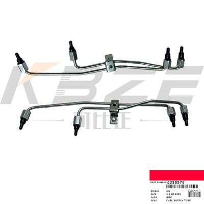 KBZE MARKA 5338578 YAKIT BESLEME BORUSU CUM DAKİKA ISL9.5 QSL9.3 QSC8.3 MOTOR EKSKAVATÖRÜNE UYGUN