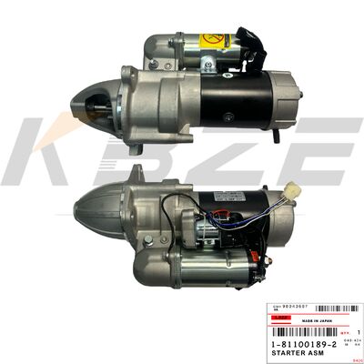 KBZE 1-81100189-2 1-81100189-0 HITACHI EX200-1 4.5KW 11T 24V ISUZU 6BD1 MOTORU için STARTER MOTOR